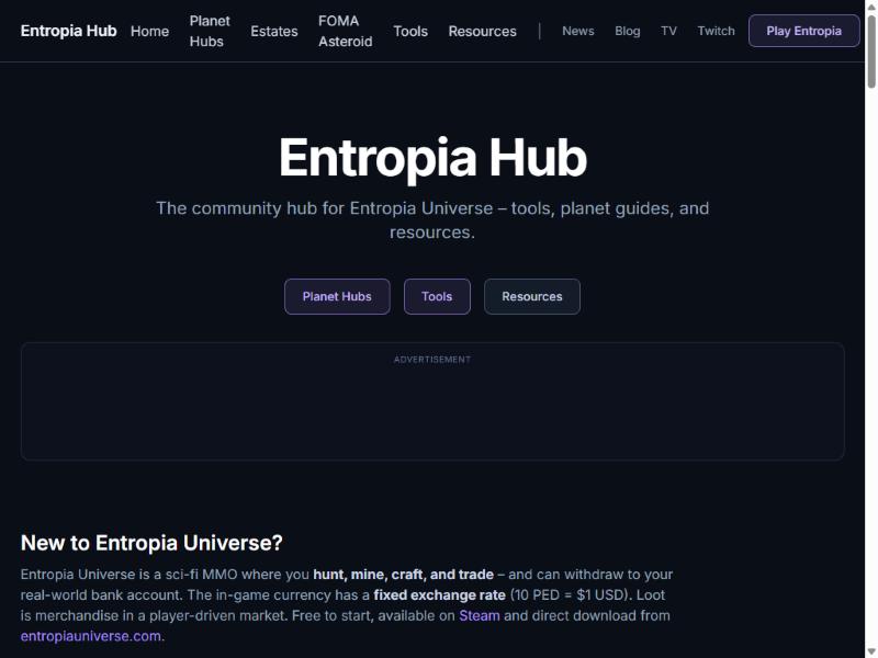 Entropia Hub